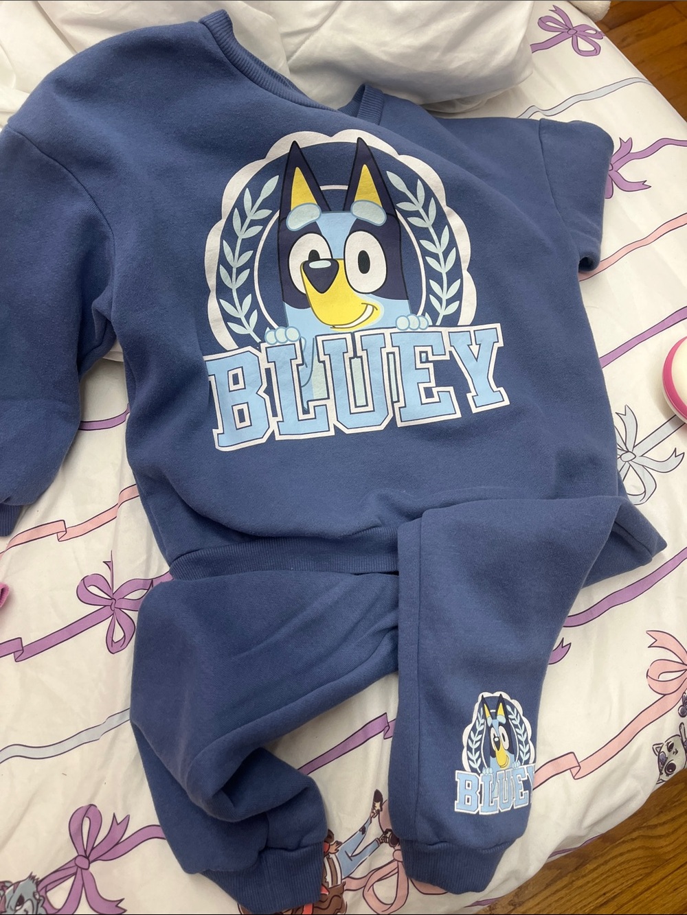 Kids Navy Blue Sweatshirt - Graphic Top